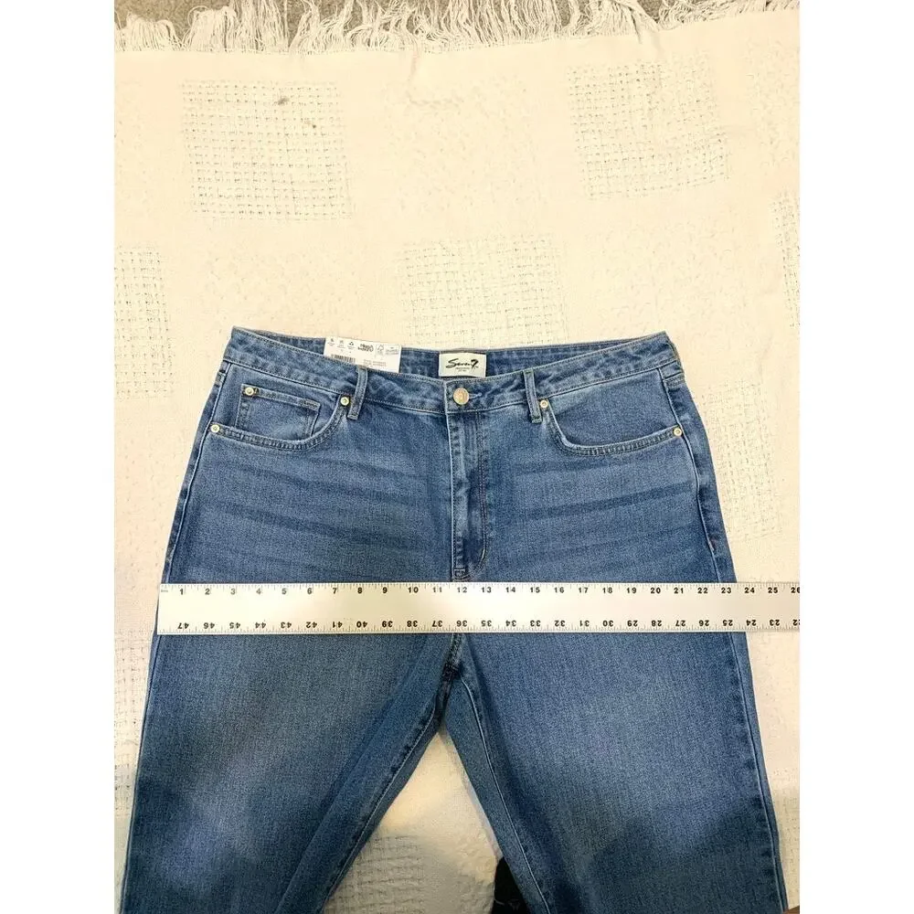 NWT Seven 7 size 14 loose straight high rise stretch jean J2 3367